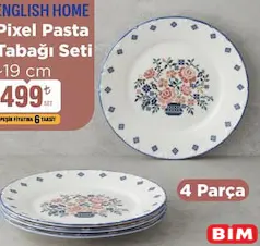 ENGLİSH HOME PİXEL PASTA TABAĞI SETİ 19 CM
